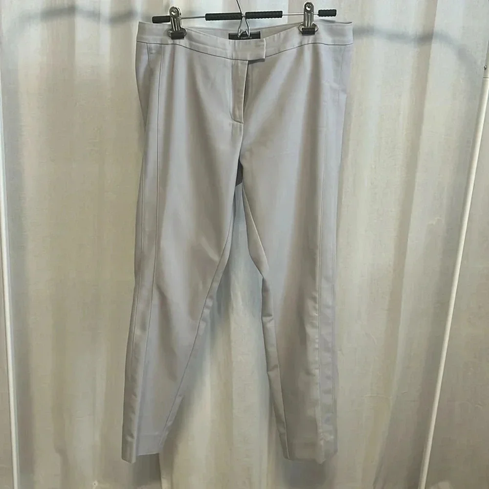 LE CHATEAU Straight Ankle Pants Grey, Size 8 - Picture 3 of 7